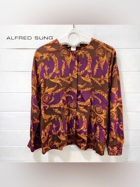 ALFRED SUNG – Vintage Baroque Blouse (Size 14)